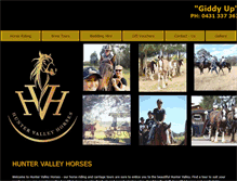 Tablet Screenshot of huntervalleycarriages.com.au
